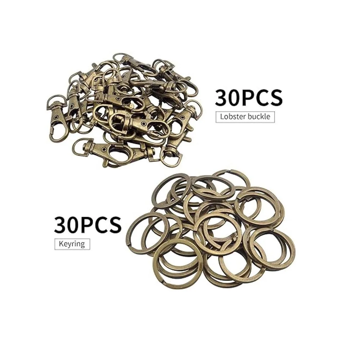 BronaGrand Llavero con cierre de mosquetón de bronce 30_6