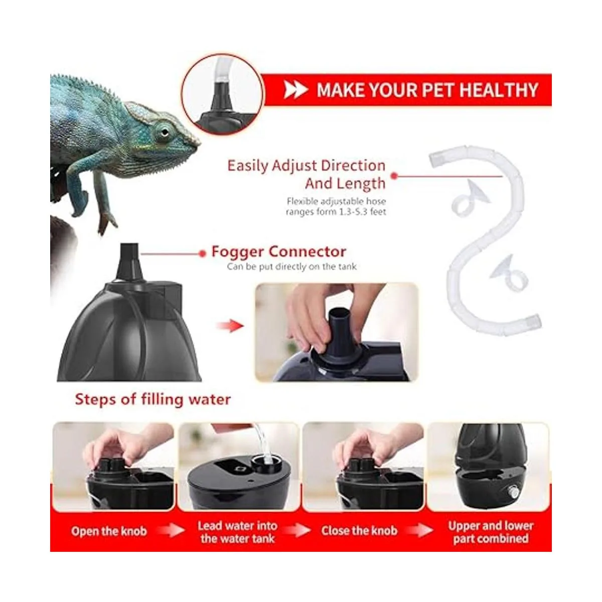 BETAZOOER Humidificadores de reptiles Mister Fogger con_4