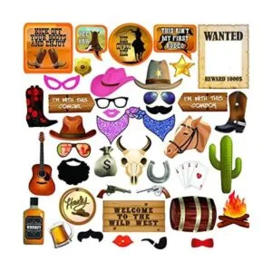 Set de accesorios para fotos Western Cowboy Ultimate Wild