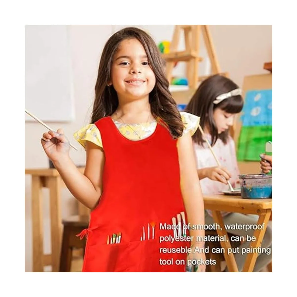 Caydo 3 piezas de delantal artístico de tamaño medio para