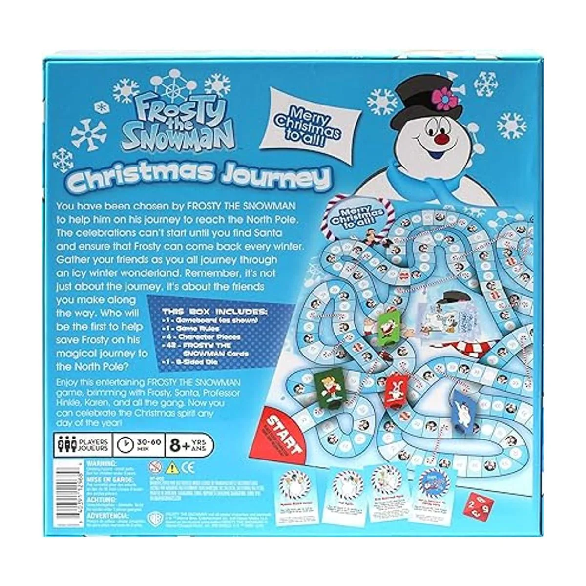 AQUARIUS Frosty The Snowman Board Game Fun Family_3