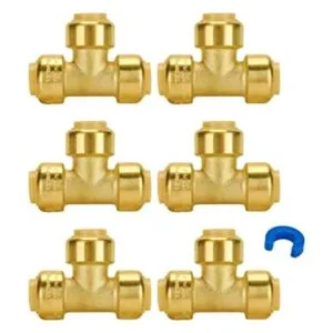SUNGATOR 6Pack 12Inch Push Fit Plumbing Tee_1