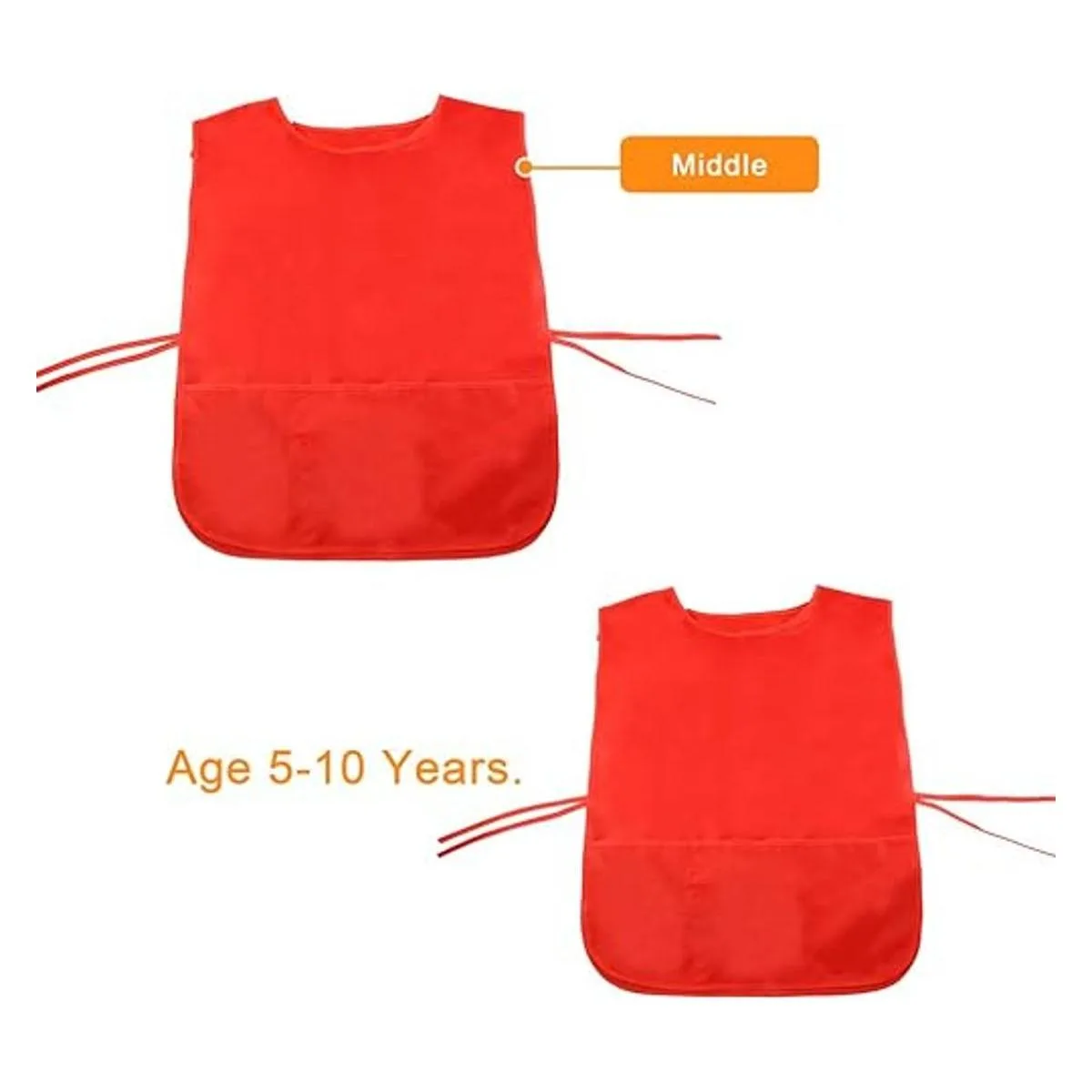 Caydo 3 piezas de delantal artístico de tamaño medio para