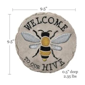 Spoontiques Piedra para pisar con diseño de labrador negro_5