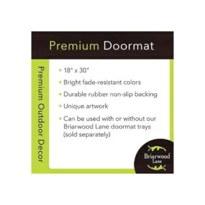 Lucky Shamrocks Tapete para puerta del día de San_3