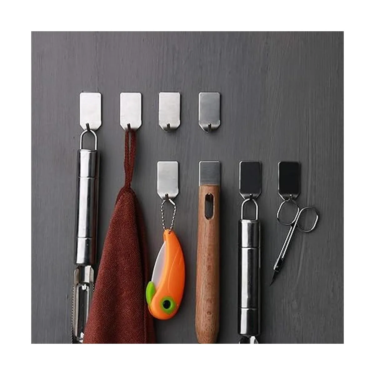 Ganchos adhesivos pequeños para colgar sombreros gorras