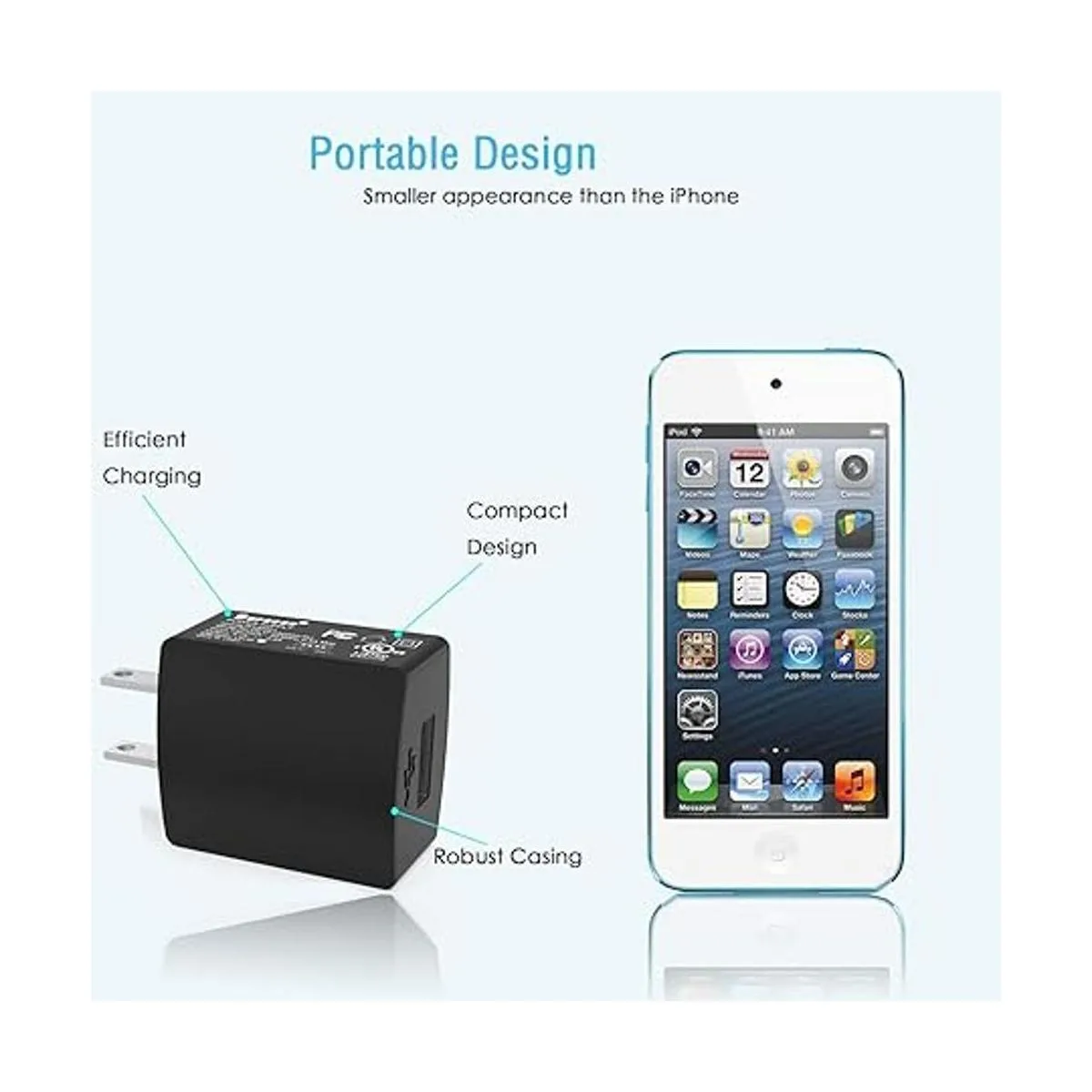 Cargador de CA de 5 pies para Lenovo Tab3 Tab4 7 8 10_2