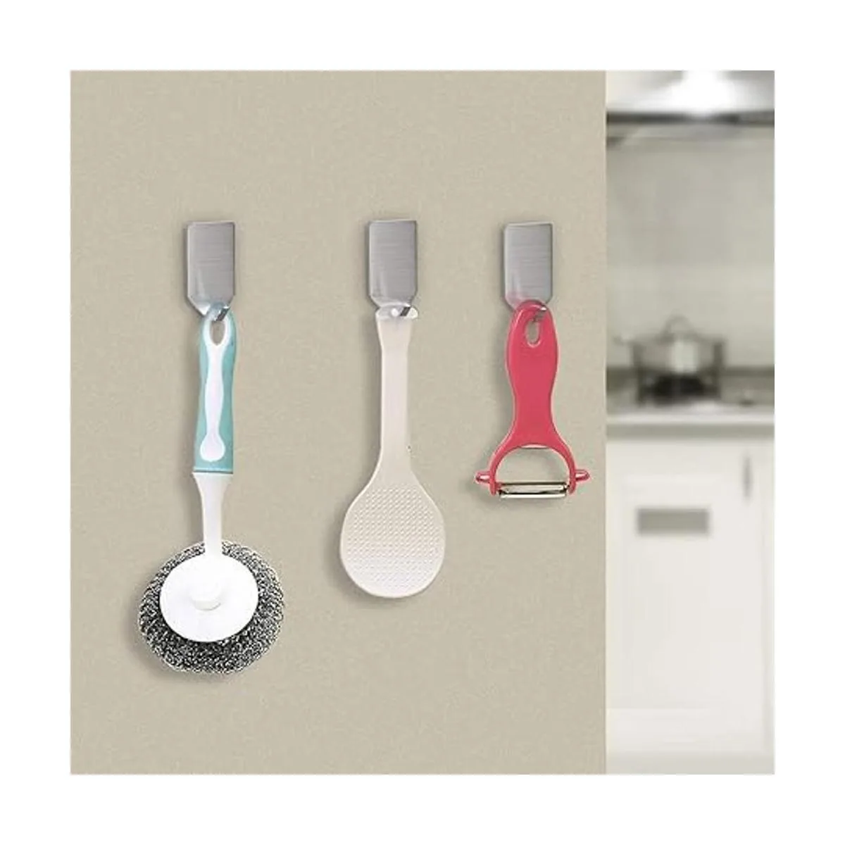 Ganchos adhesivos pequeños para colgar sombreros gorras