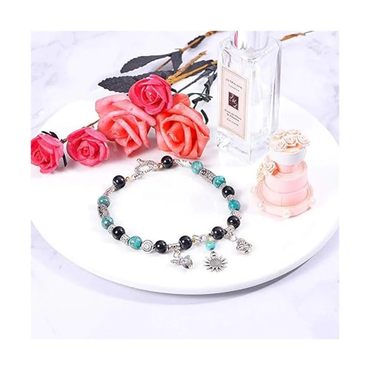 PH PandaHall 200 cuentas espaciadoras de alas de hada