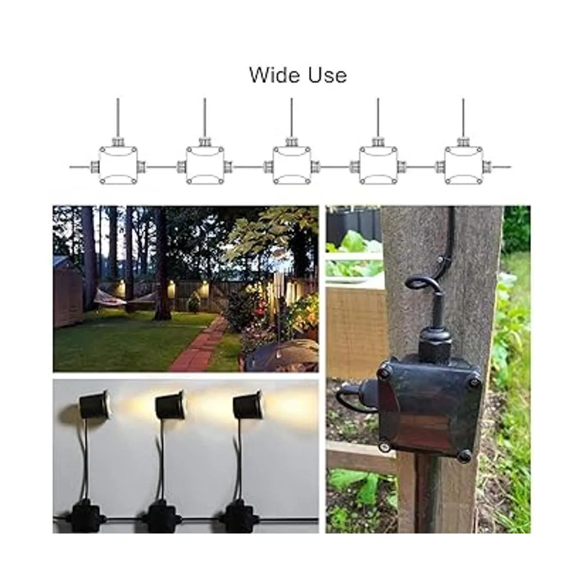 Caja de conexiones impermeable IP68 conectores de cable_4