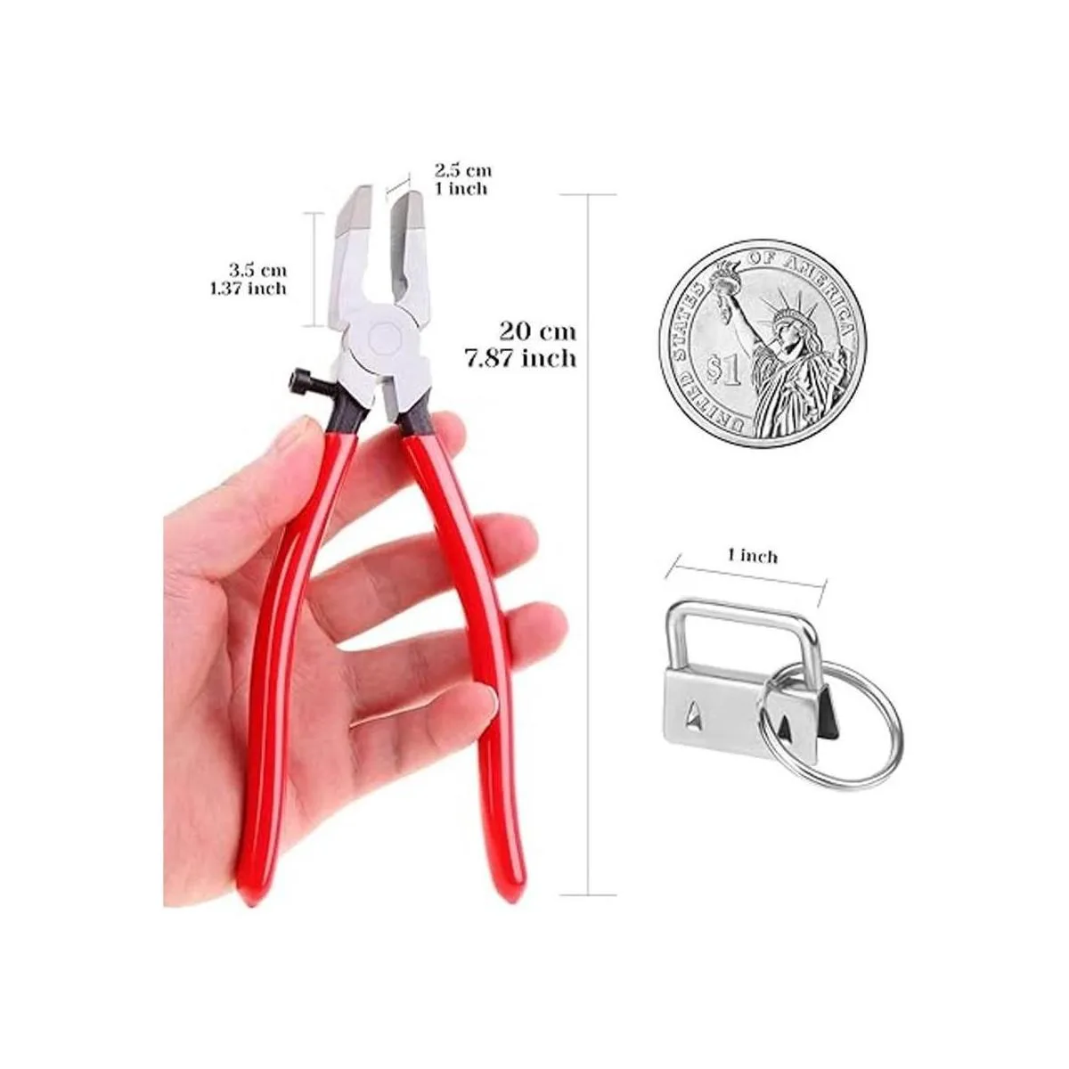 Shynek Juego de 40 piezas de accesorios para llavero de 1