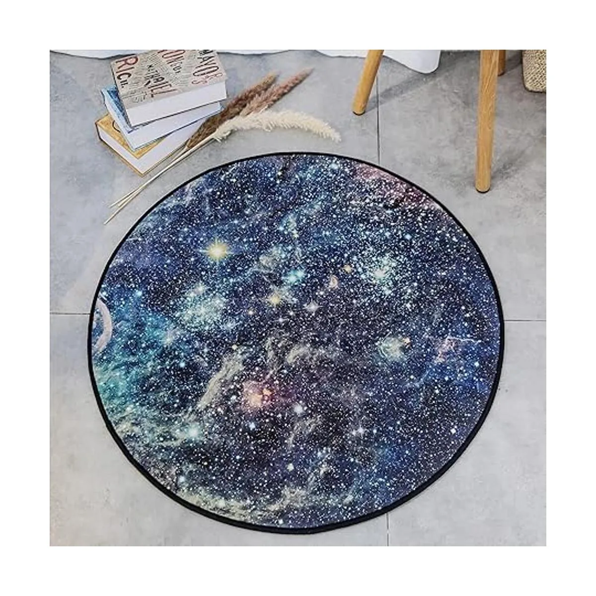 Alfombras redondas galaxia alfombra grande de estrellas_4