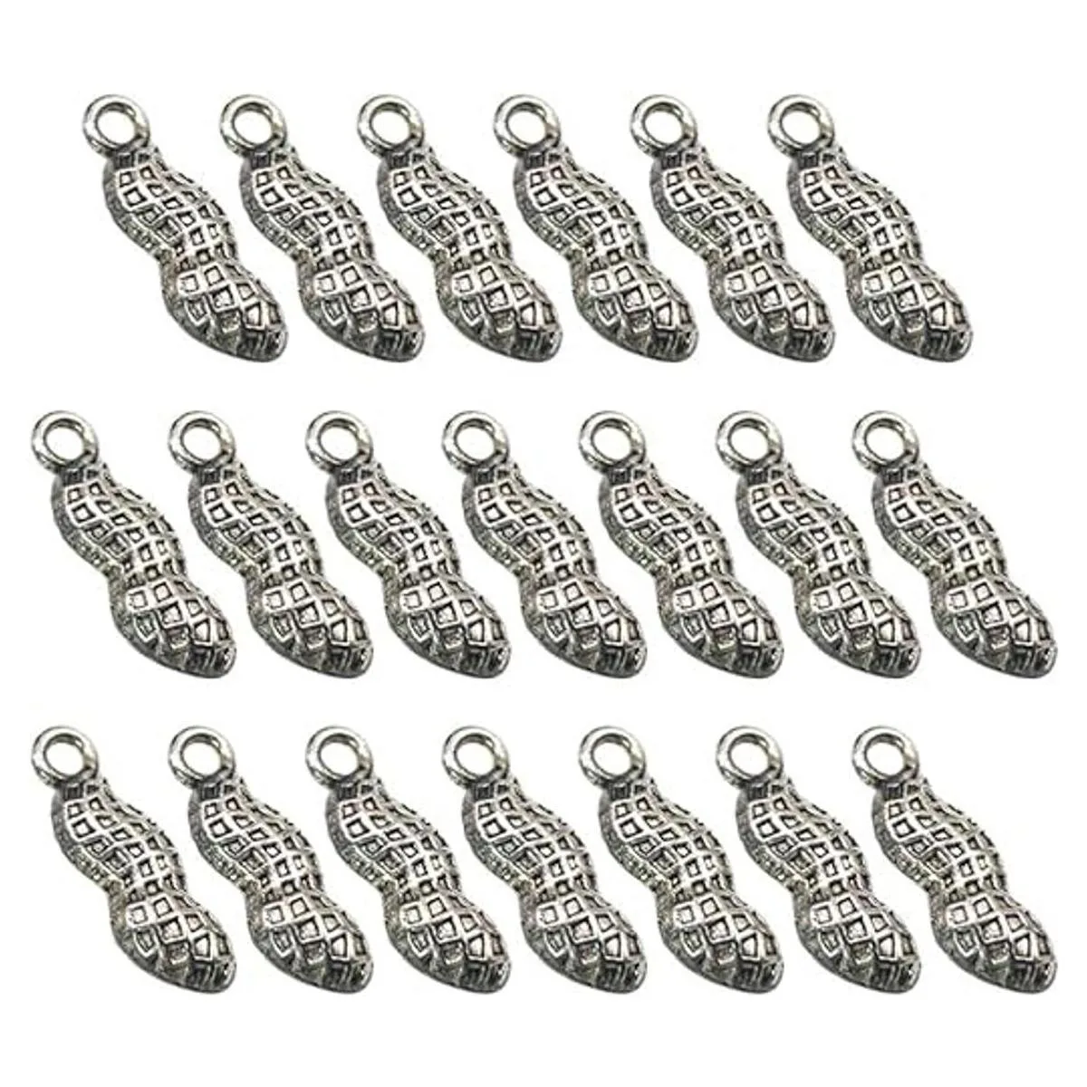 FENICAL 20 piezas de colgante de aleación de plata con