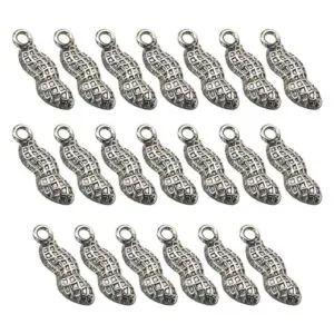 FENICAL 20 piezas de colgante de aleación de plata con