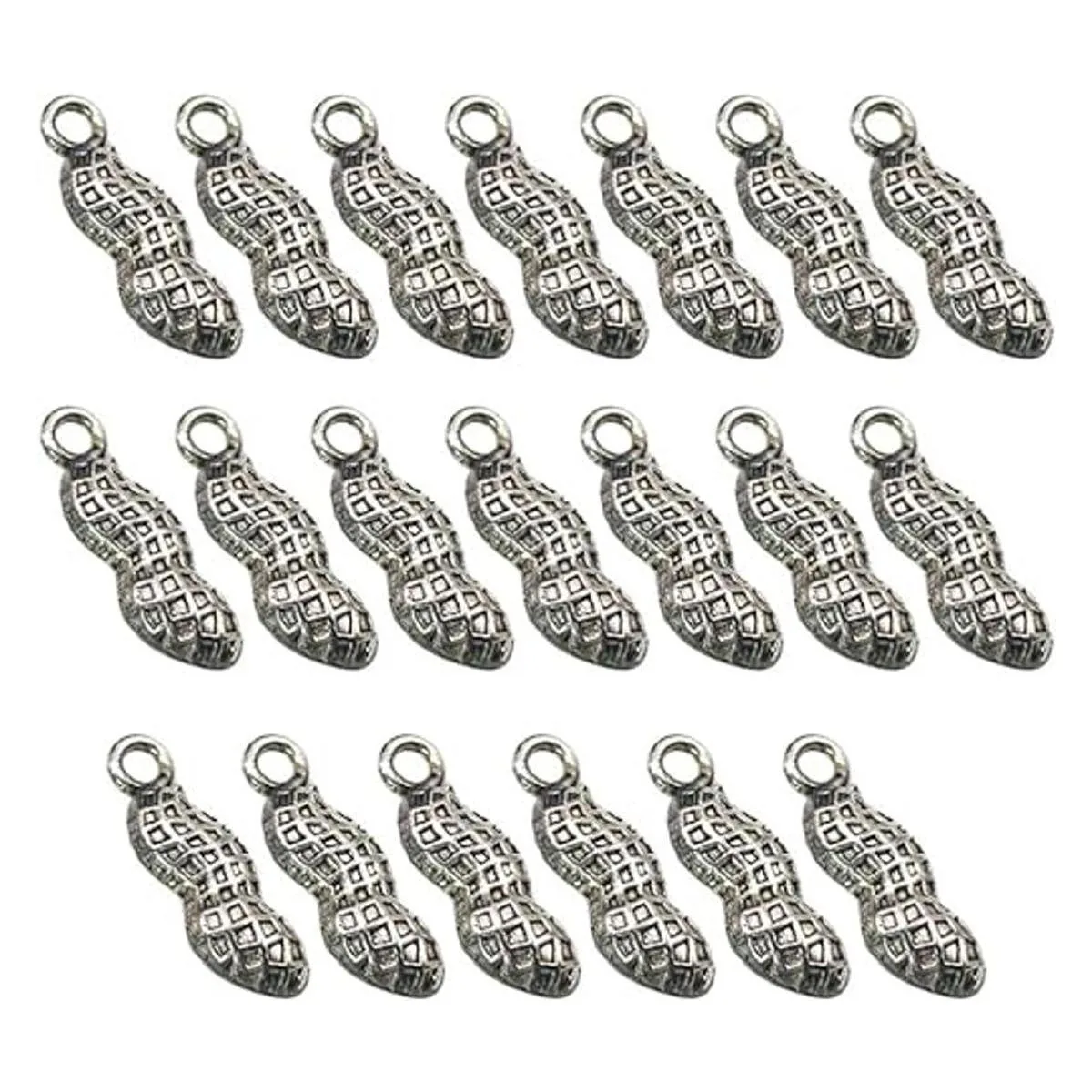 FENICAL 20 piezas de colgante de aleación de plata con