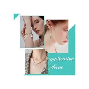 PH PandaHall 100 dijes de corazón doble de aleación