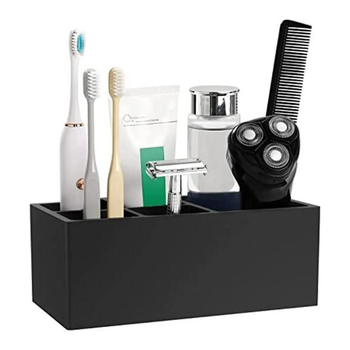 Luxspire Soporte para cepillo de dientes 5 ranuras para