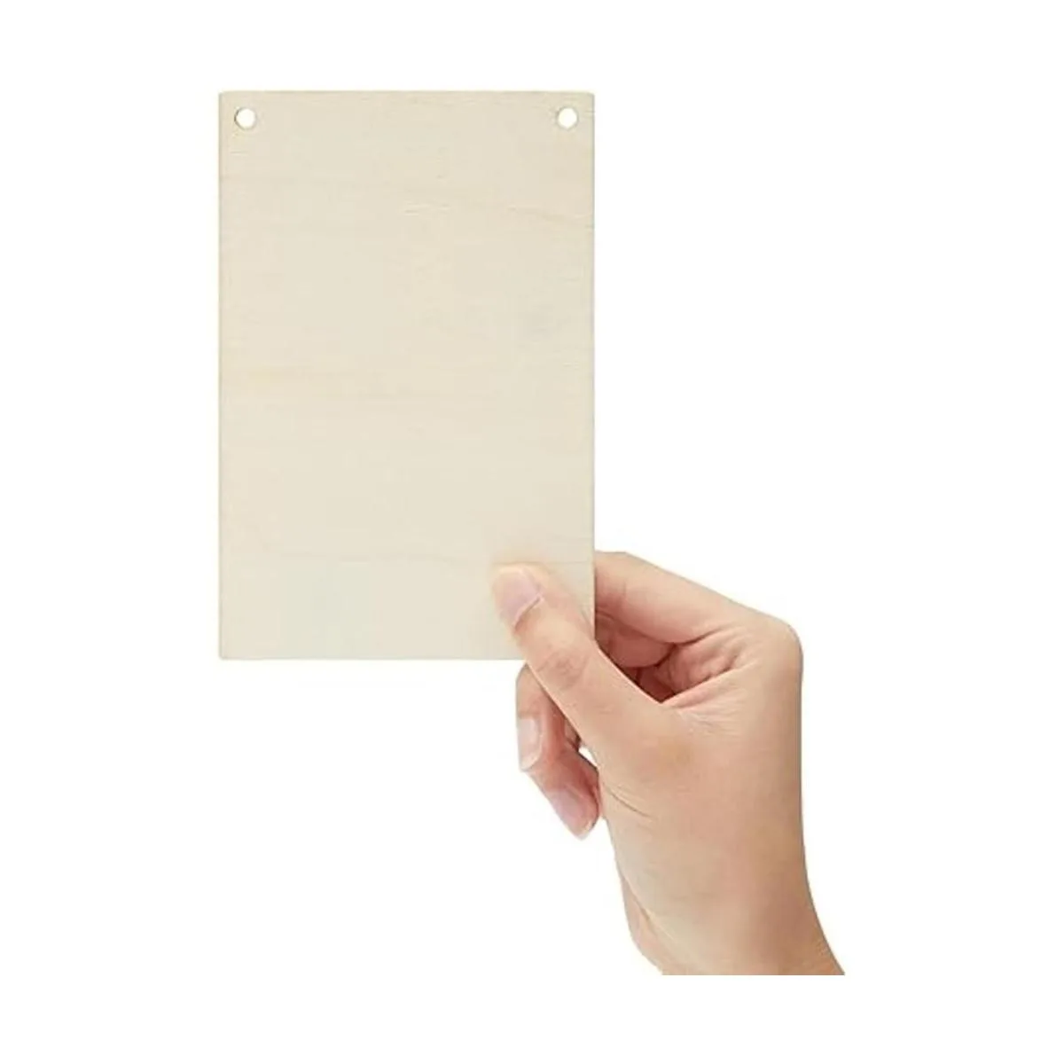 Paquete de 50 placas de madera sin terminar con cuerda de