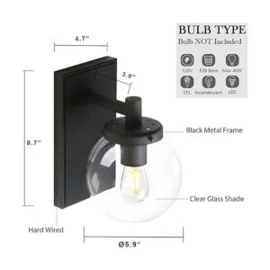 Pathson Aplique de pared vintage luz industrial para_4