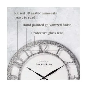 PresenTime Co Reloj de pared de la serie Farmhouse de_3
