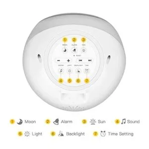 ICODE Reloj despertador para niños entrenador de sueño_2