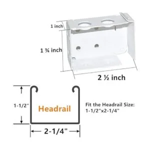 Cutelec 2 soportes de montaje de caja para persianas de_2