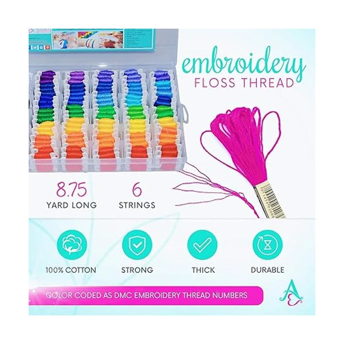 Kit de cuerda de pulsera de amistad 276 piezas de hilo de_2