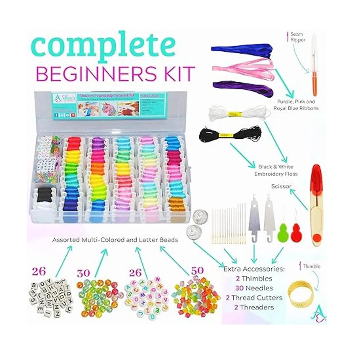 Kit de cuerda de pulsera de amistad de hilo de bordar 276_4