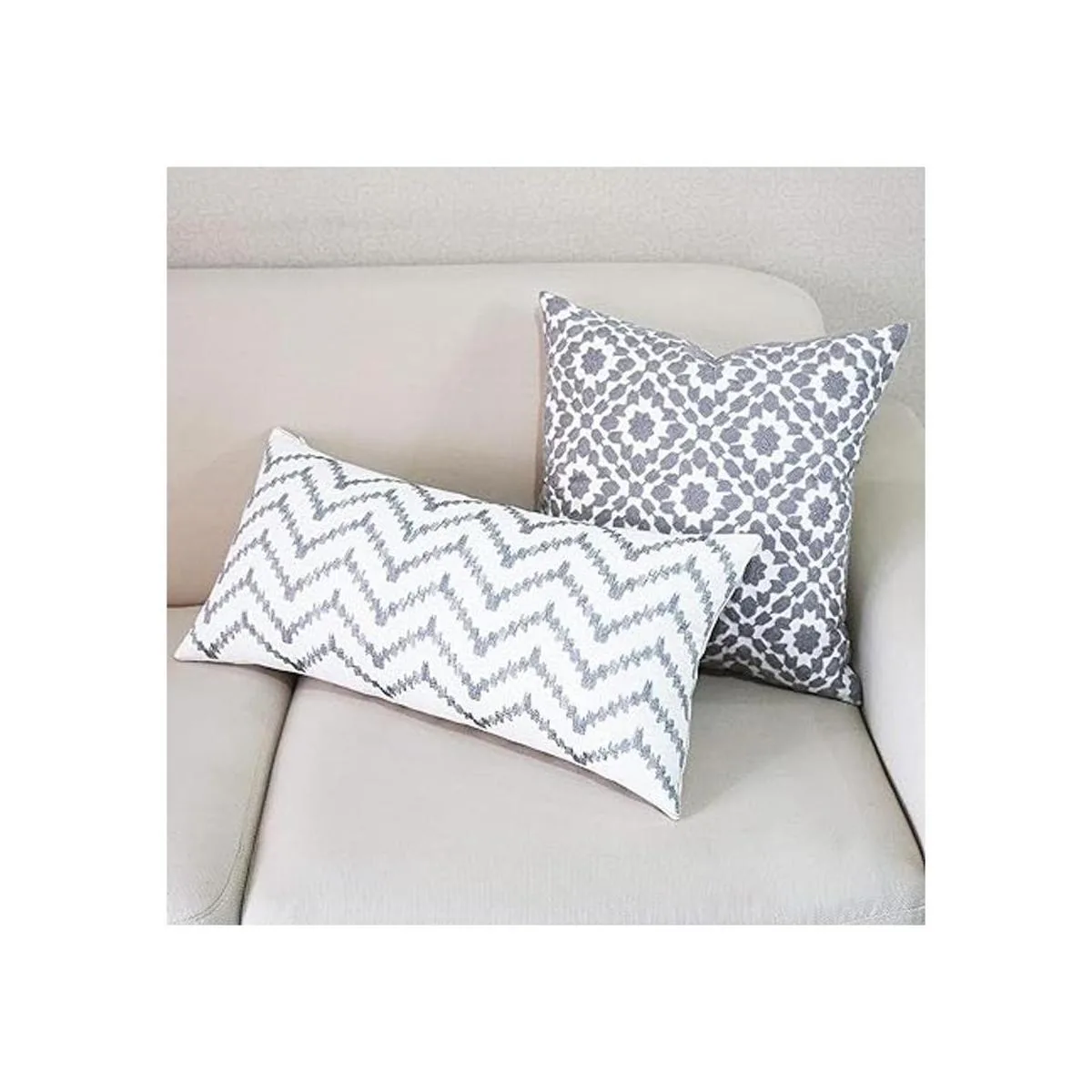 SLOW COW Funda decorativa con bordado para cojín