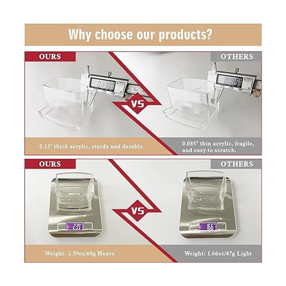 NAGU Soporte acrílico Qtip con tapa de bambú dispensador_4