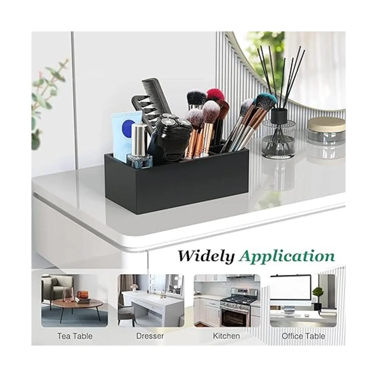 Luxspire Soporte para cepillo de dientes 5 ranuras para