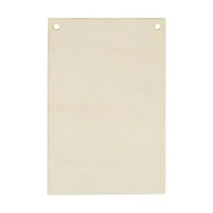 Paquete de 50 placas de madera sin terminar con cuerda de