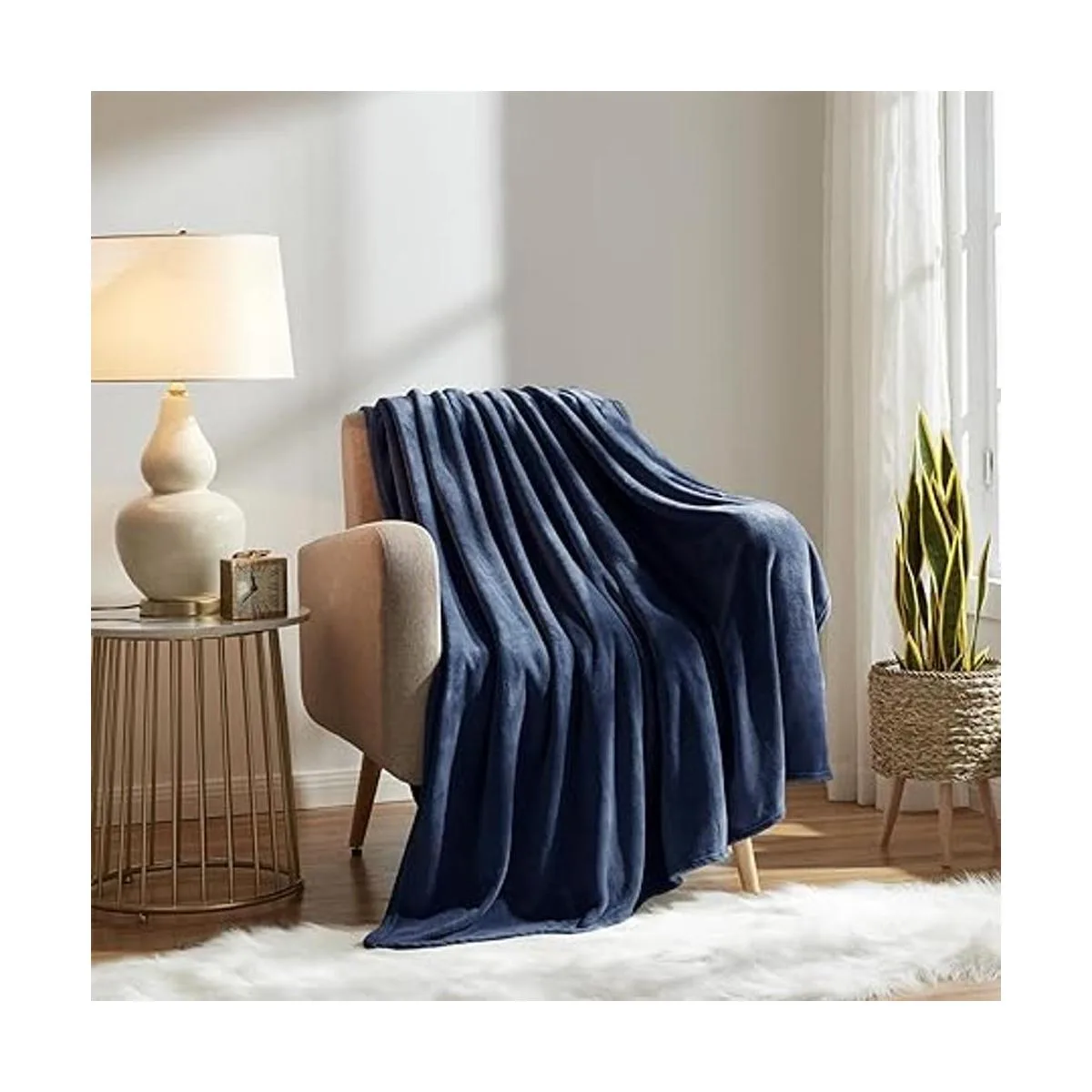 KMUSET Cobija de forro polar tamaño manta ligera súper