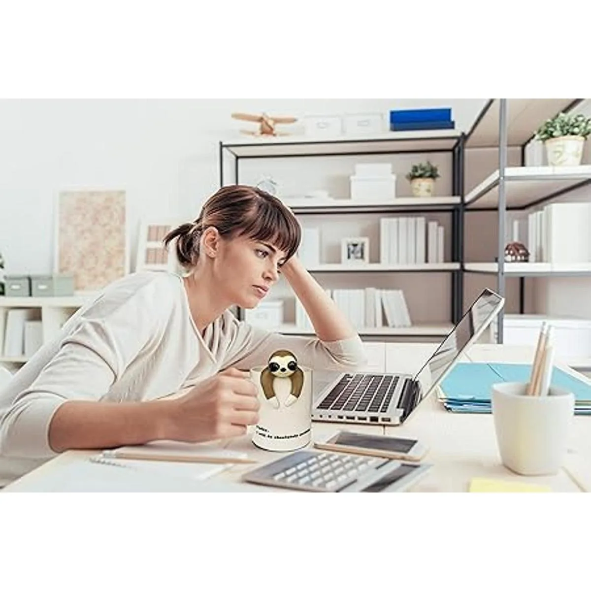 Divertida taza de café perezoso divertidos regalos de