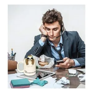 Divertida taza de café perezoso divertidos regalos de