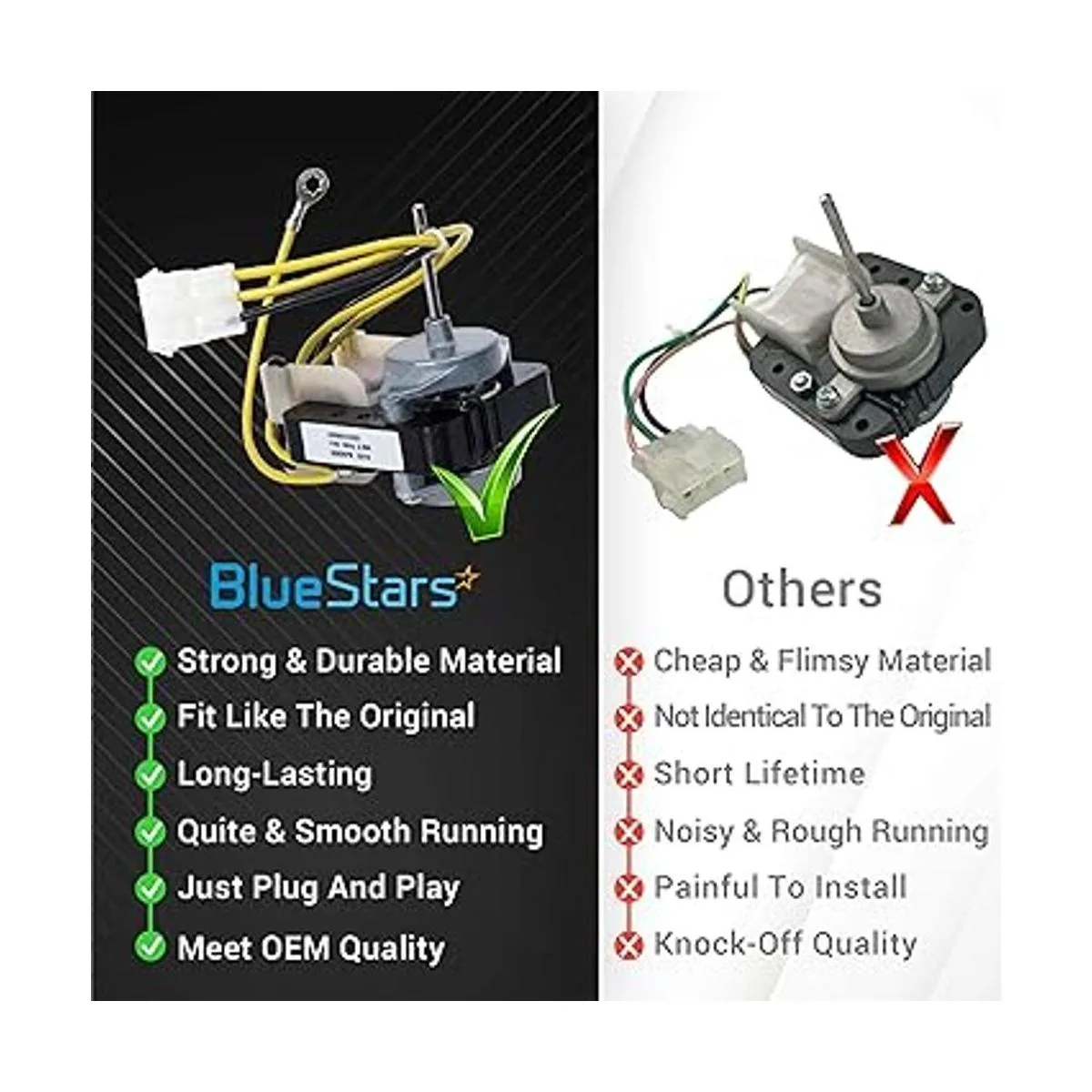 Blue Stars Repuesto de motor de ventilador de condensador_2