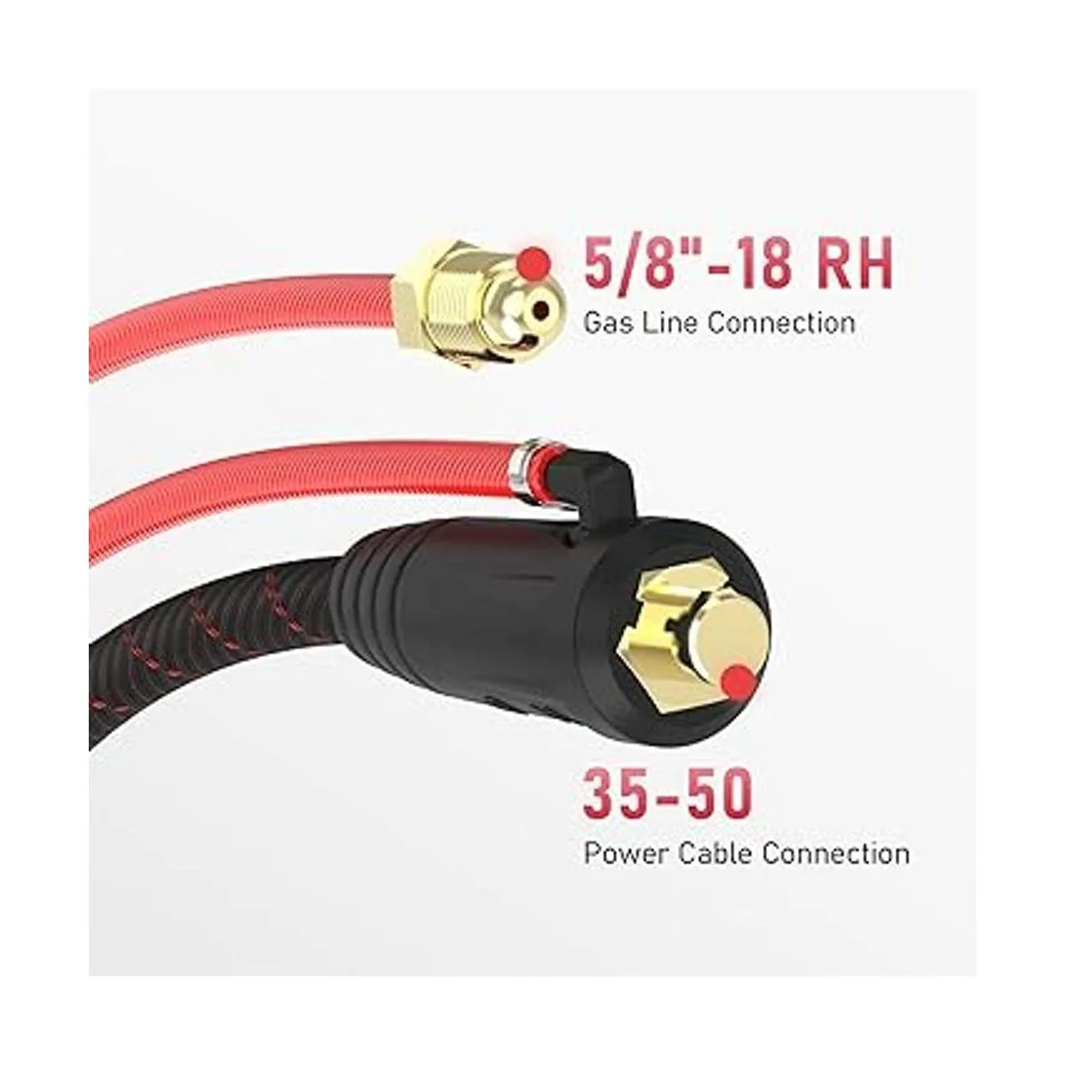 TIG Antorcha de soldadura WP17V 13 pies 150 Amp_3