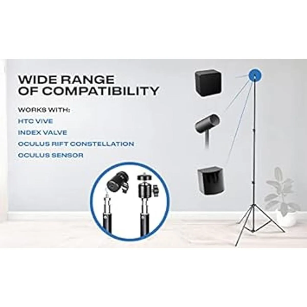 Skywin VR Tripod Stand Compatible with SteamVR Base_2