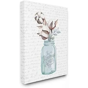 Stupell Industries Handmade Soap Jar Cotton Flower_1