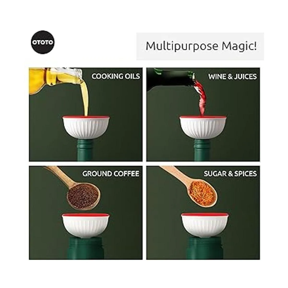 OTOTO MAGIC MUSHROOM Embudo de silicona_2