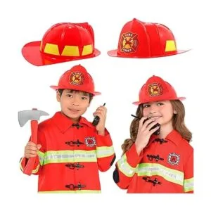 Anapoliz Sombrero de bombero para niños casco de bombero_4