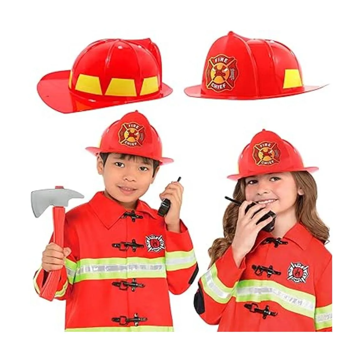 Anapoliz Sombrero de bombero para niños casco de bombero_4