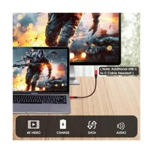 RIITOP Cable de extensión USB C cable trenzado macho a