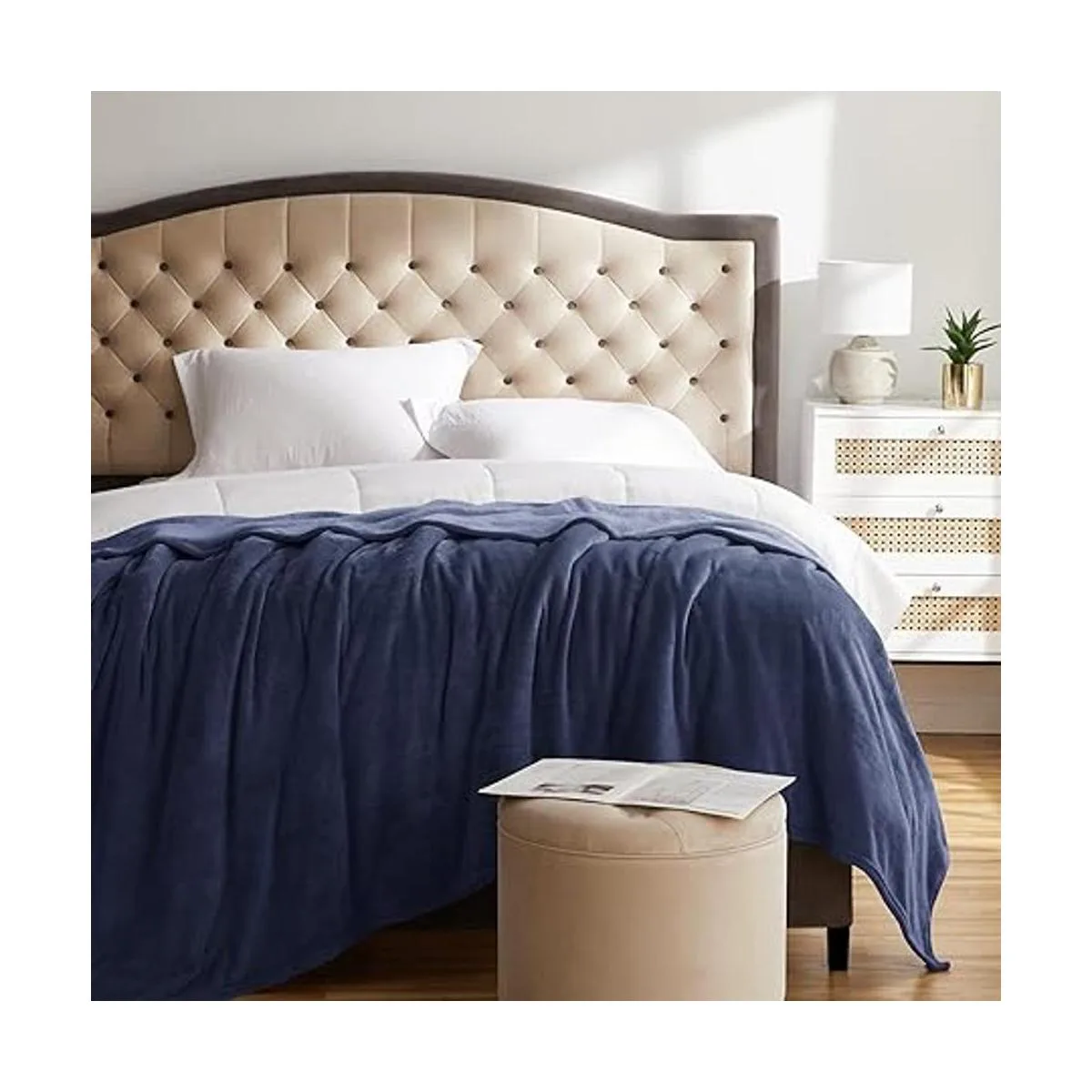 KMUSET Cobija de forro polar tamaño manta ligera súper