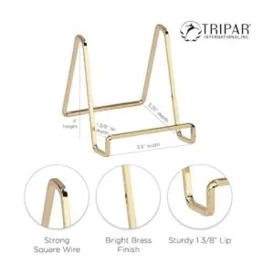 TRIPAR Soporte de placa de alambre cuadrado de metal_4