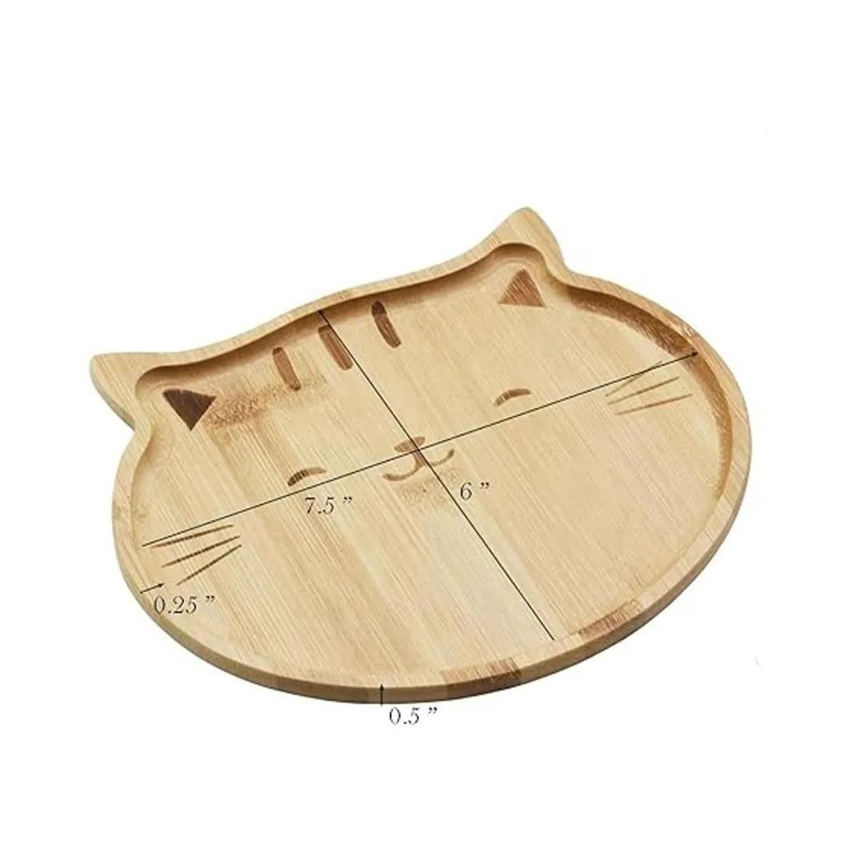JB Home Collection 4572 Natural Bamboo Cat Serving Tray_2