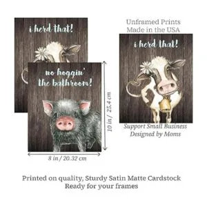 SILLY GOOSE GIFTS Decoración de baño temática impresión_5