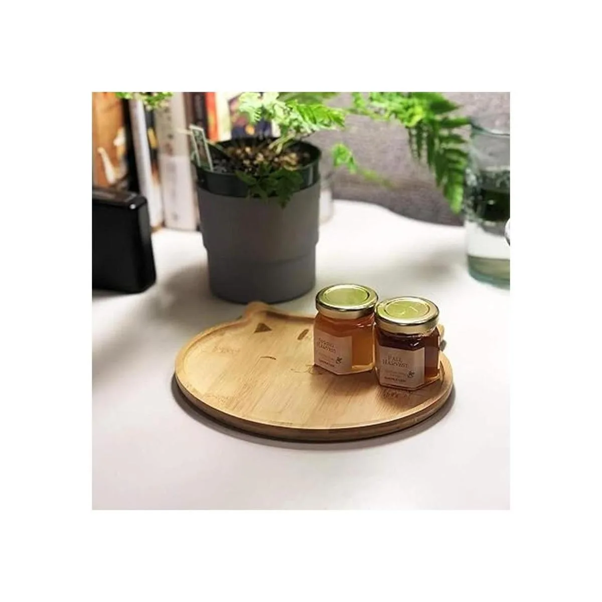 JB Home Collection 4572 Natural Bamboo Cat Serving Tray_5