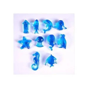 Juego de 3 moldes de resina con forma de animales marinos