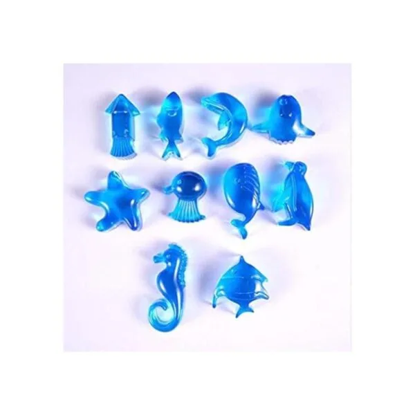 Juego de 3 moldes de resina con forma de animales marinos